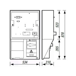 Schéma technique coffret BPS 400A T2 DEPAGNE