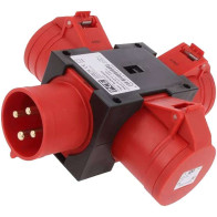 Multiprise électrique 3x 5P16A 400V type AC IP44