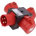 Multiprise électrique 3x 5P16A 400V type AC IP44