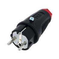 Fiche electrique male monophase 16A NF IP54