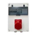 Coffret protection prise 11 KW triphasé