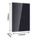 Dimension panneau solaire 500w