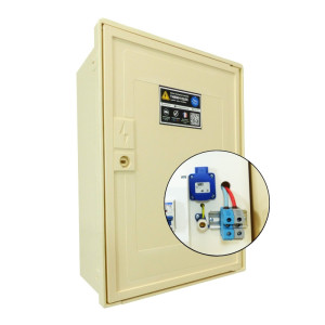 Coffret de chantier monophasé 3/6/9 kW seul avec bornier et prise
