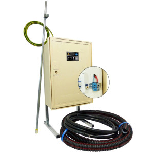 Coffret de chantier complet monophasé 3/6/9 kVA avec bornier IP2X pour raccordement sol