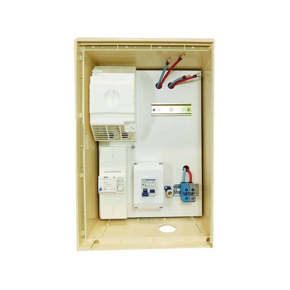 Coffret Compteur De Chantier Monophasé 15/30/45A - Compatible ENEDIS, étanche IP43, Fabrication Française