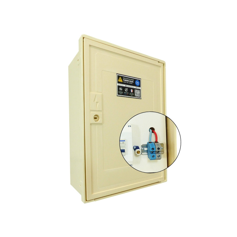 Coffret de chantier ENEDIS monophasé 12 kVA bornier Coffret de chantier ENEDIS monophasé 12 kVA bornier