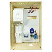 Compteur de chantier ENEDIS 12 kW avec bornier IP2X et prise