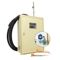 Coffret de chantier monophasé 3/6/9 kVA avec bornier et prise pour raccordement sur poteau EDF