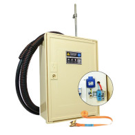 Coffret de chantier monophasé 3/6/9 kVA avec bornier et prise pour raccordement sur poteau EDF