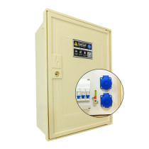 Coffret de chantier ENEDIS monophasé 12 kVA avec 2 prises électriques