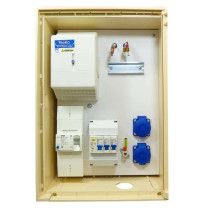 Compteur de chantier 12 kW avec 2 prises de courant 16A
