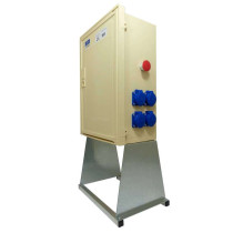 Coffret S20 triphasé 400v avec 4 prises 16A 230V pour alimentation bungalow de chantier