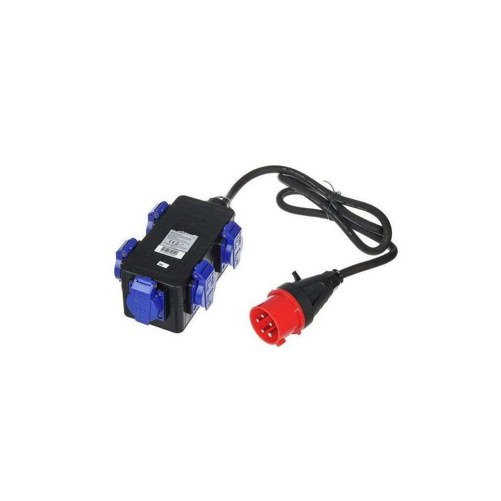 Distributeur électrique 400V avec 5 prises 16A en 230V Distributeur électrique 400V avec 5 prises 16A en 230V