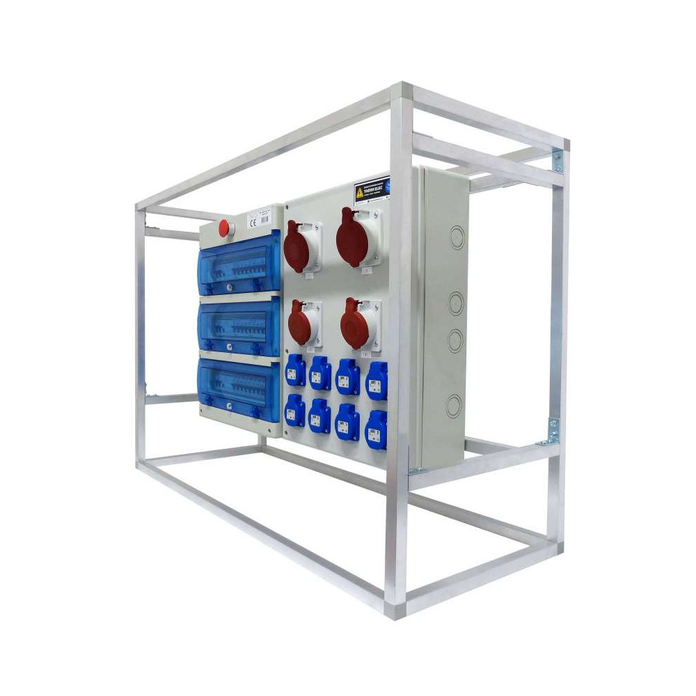 Coffret de distribution triphasé 400v avec prises intensité 160A Coffret de distribution triphasé 400v avec prises intensité 160A