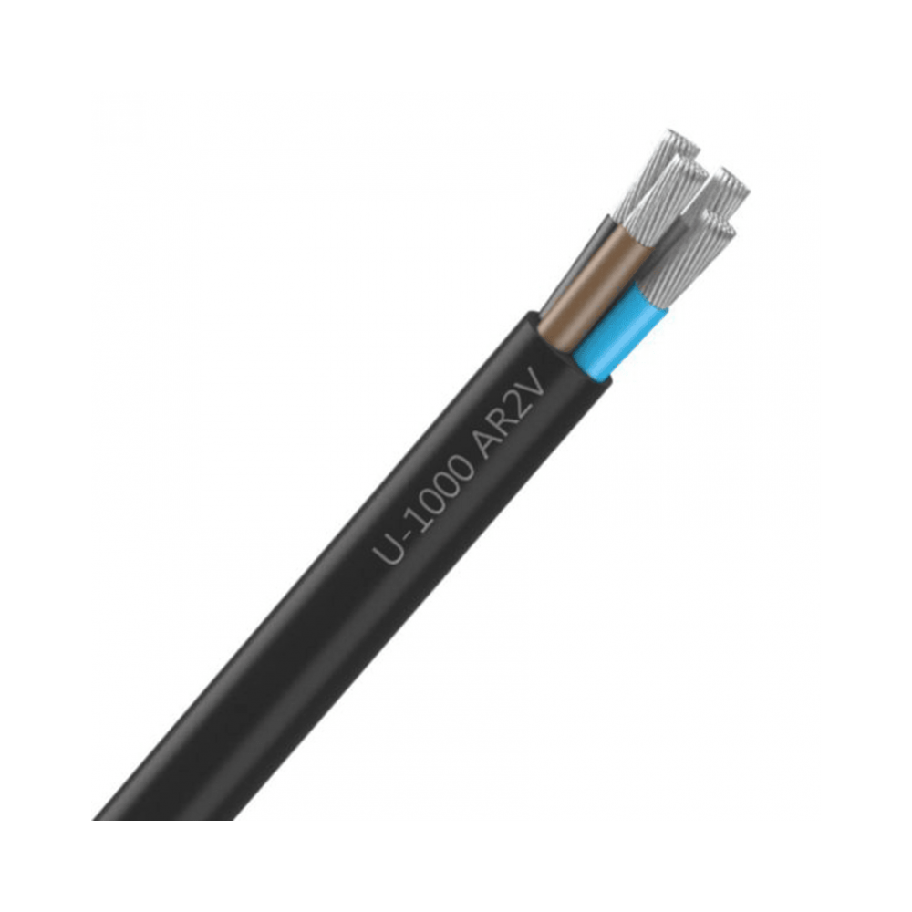 Câble rigide en aluminium U-1000 AR2V 4x25 mm2
