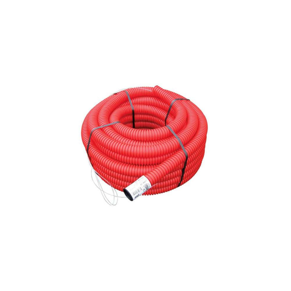 Gaine TPC rouge - diamètre 63 mm - couronne de 50 mètres | THERM ELEC Gaine TPC rouge - diamètre 63 mm - couronne de 50 mètres | THERM ELEC