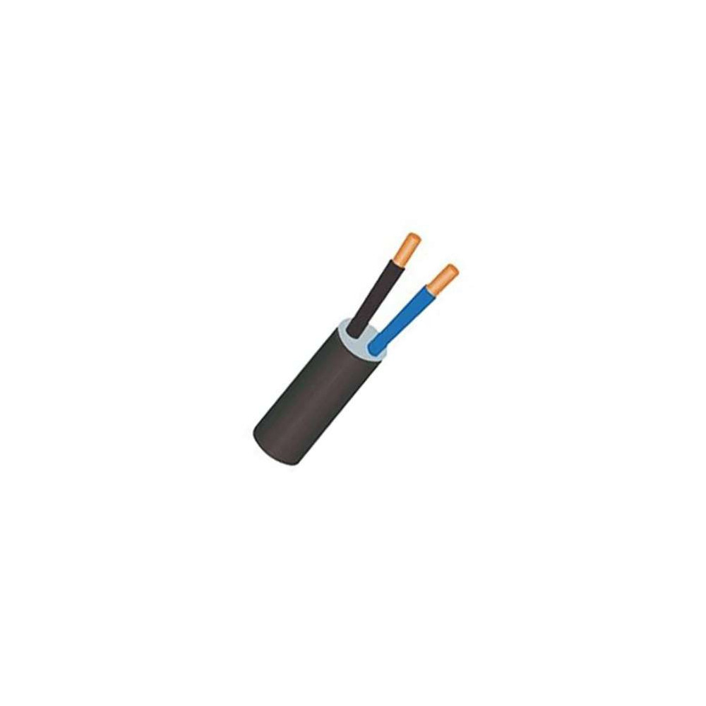 Câble rigide noir en cuivre U1000 R2V 2x25mm2 au mètre