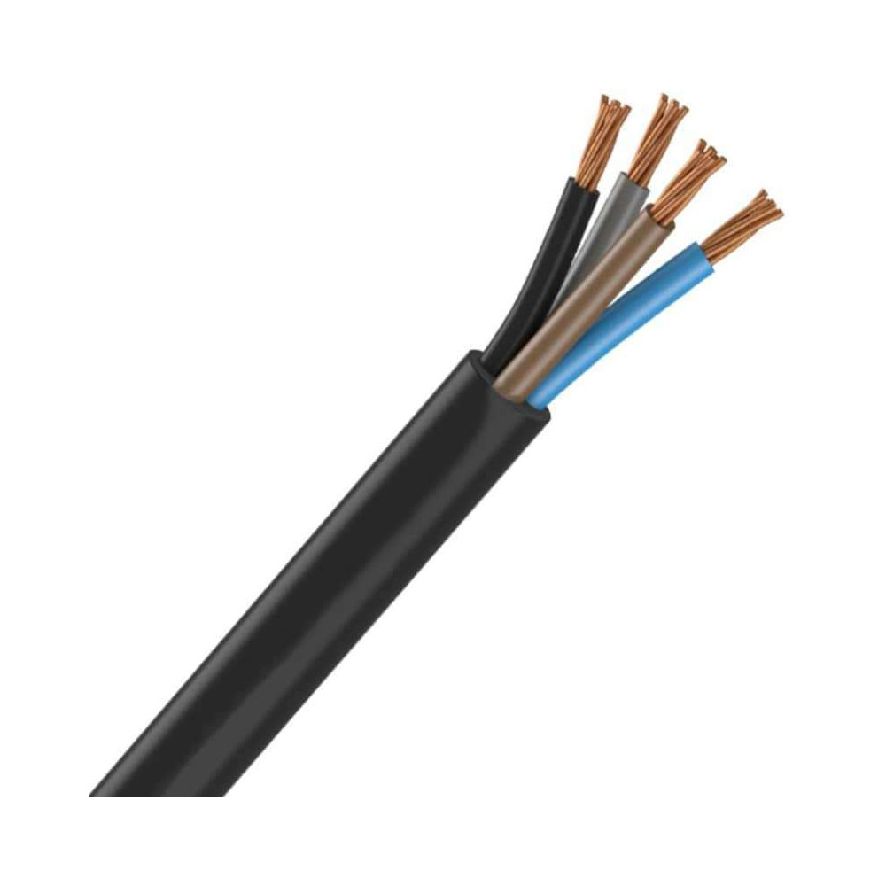 Câble rigide en cuivre U-1000 R2V 4X25 mm2 vendu au mètre