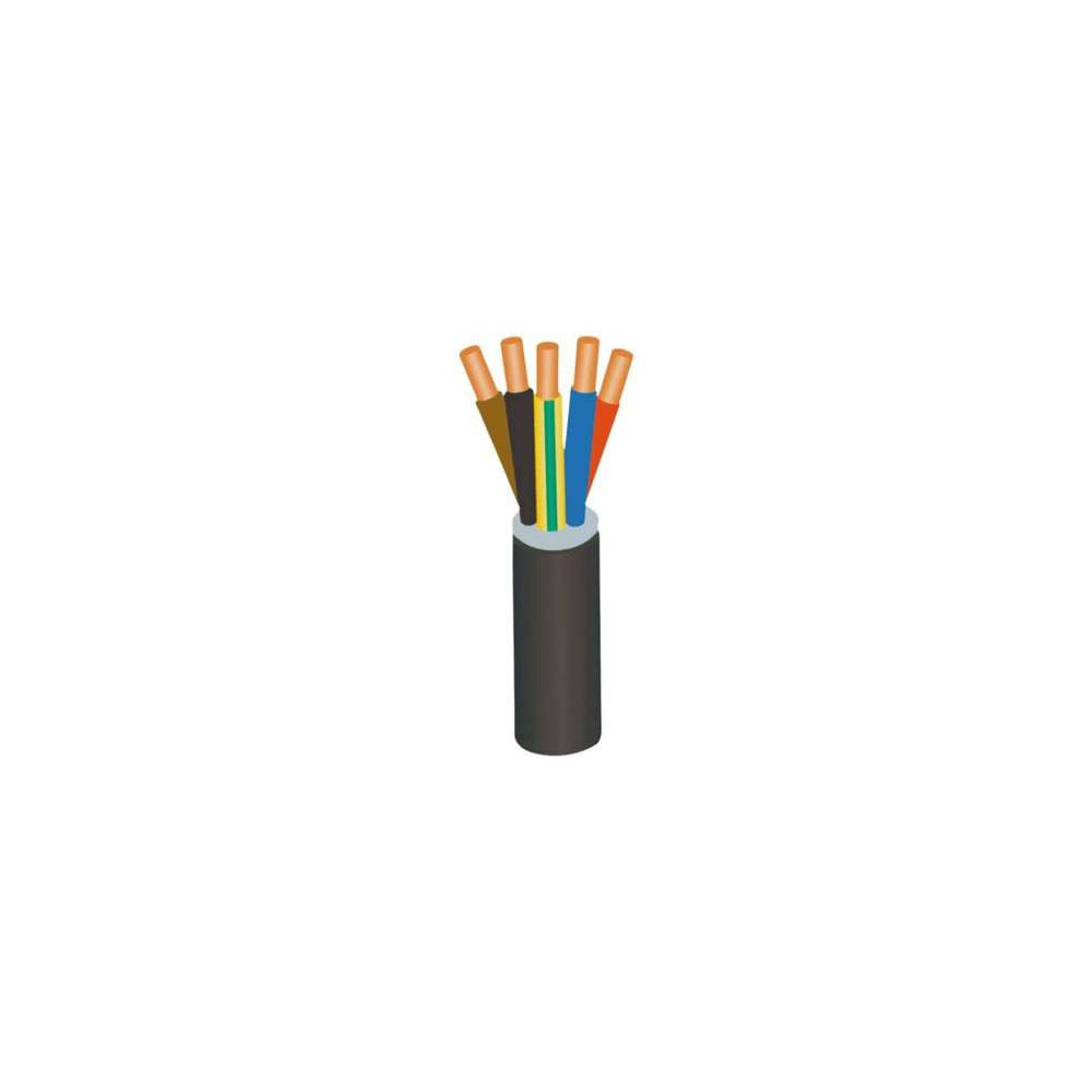 Câble souple en cuivre HO7RNF 5G10 mm2 à la coupe Câble souple en cuivre HO7RNF 5G10 mm2 à la coupe