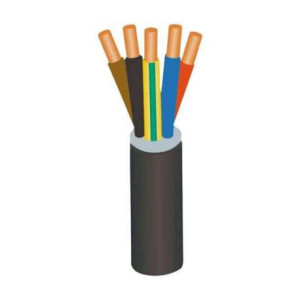 Câble souple en cuivre HO7RNF 5G10 mm2 à la coupe