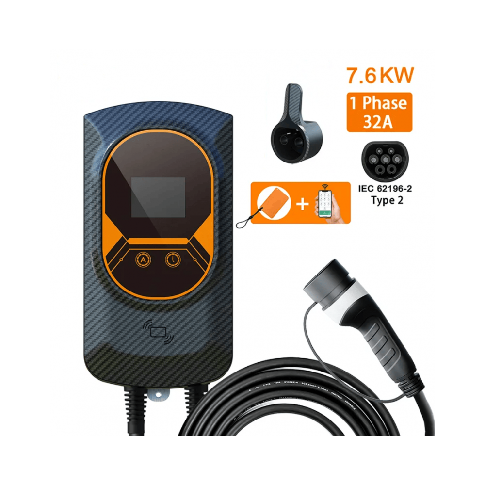 Borne de recharge voiture electrique monophasée 7,6 KW - Mode 3