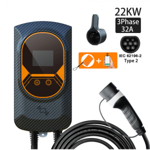 Borne de recharge connectée triphasé 22 KW 32A Type 2