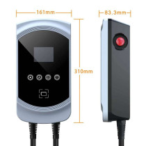Dimensions borne de recharge intelligente triphasé 11 KW - Mode 3 - Prise type 2