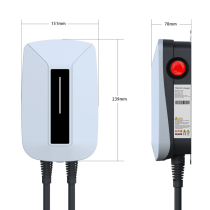 Dimensions borne de recharge monophasé 7 KW