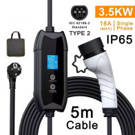 Chargeur Portable 16A 3,5 KW Type 2 pour vehicule electrique