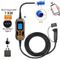 Chargeur EV Portable 32A 7kw Type 2 pour voiture électrique