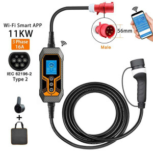 Chargeur Portable 16A 11kw Type 2 pour voiture électrique
