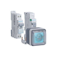 Kit complet prise Witty Hager pour recharge voiture électrique