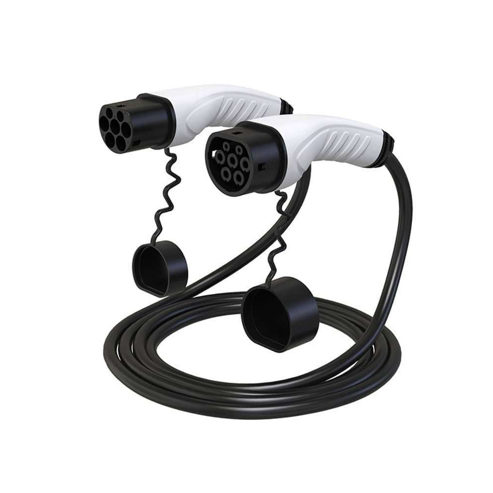Câble de recharge monophasé ou triphasé de type 2 - 5 mètres