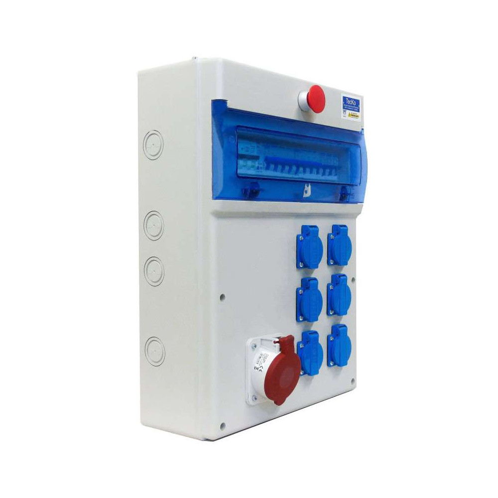 Coffret de distribution triphasé 400v avec prises 32A et 16A Coffret de distribution triphasé 400v avec prises 32A et 16A
