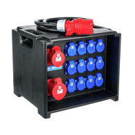 Coffret électrique événementiel triphasé 400v avec prise 32A