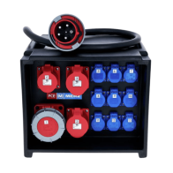 Coffret électrique événementiel triphasé 400v avec prise 63A