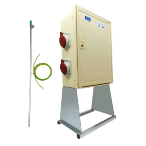 Coffret S20 triphasé 400v avec prise 63A pour alimentation base vie chantier