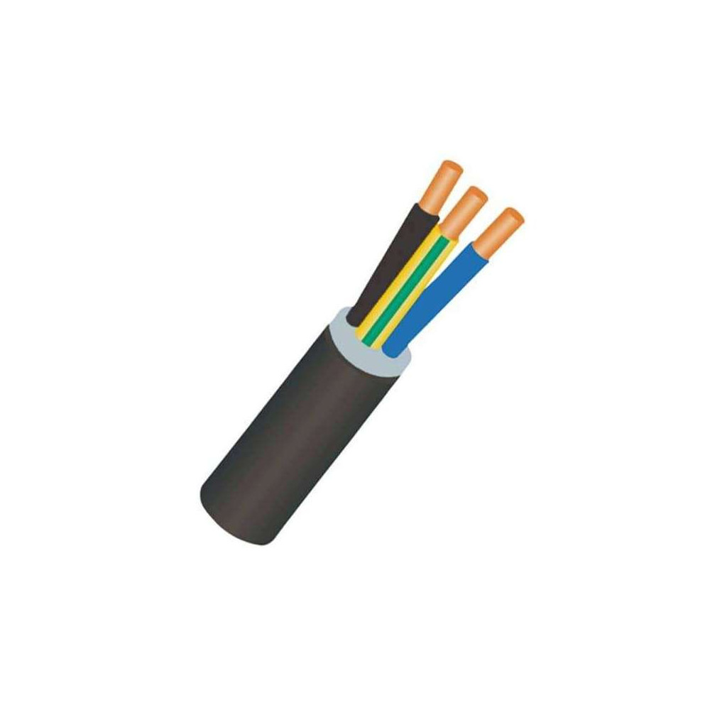 Câble électrique en cuivre rigide U-1000 R2V 3G6 mm2