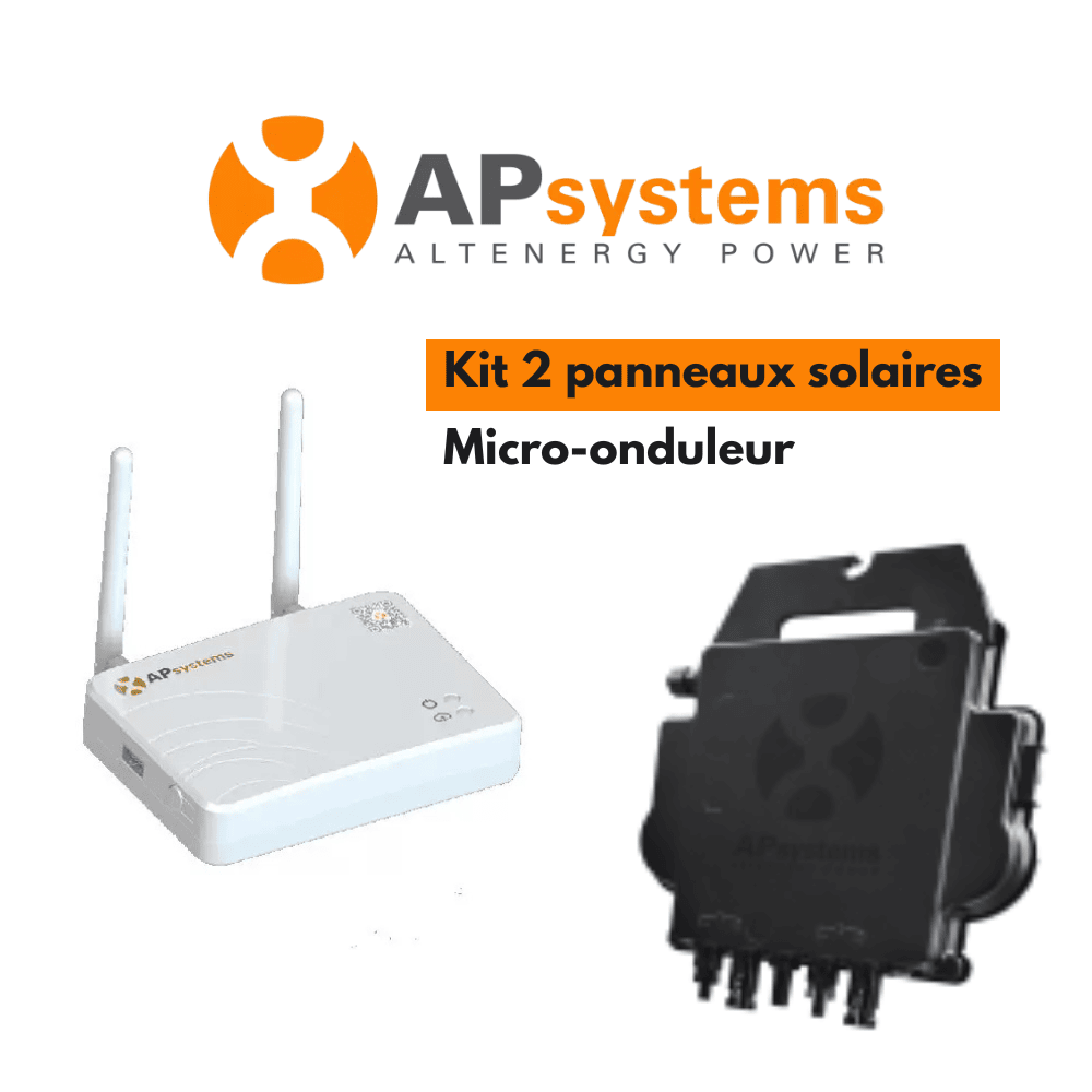 Kit micro-onduleur APSYSTEMS 2 Panneaux Kit micro-onduleur APSYSTEMS 2 Panneaux
