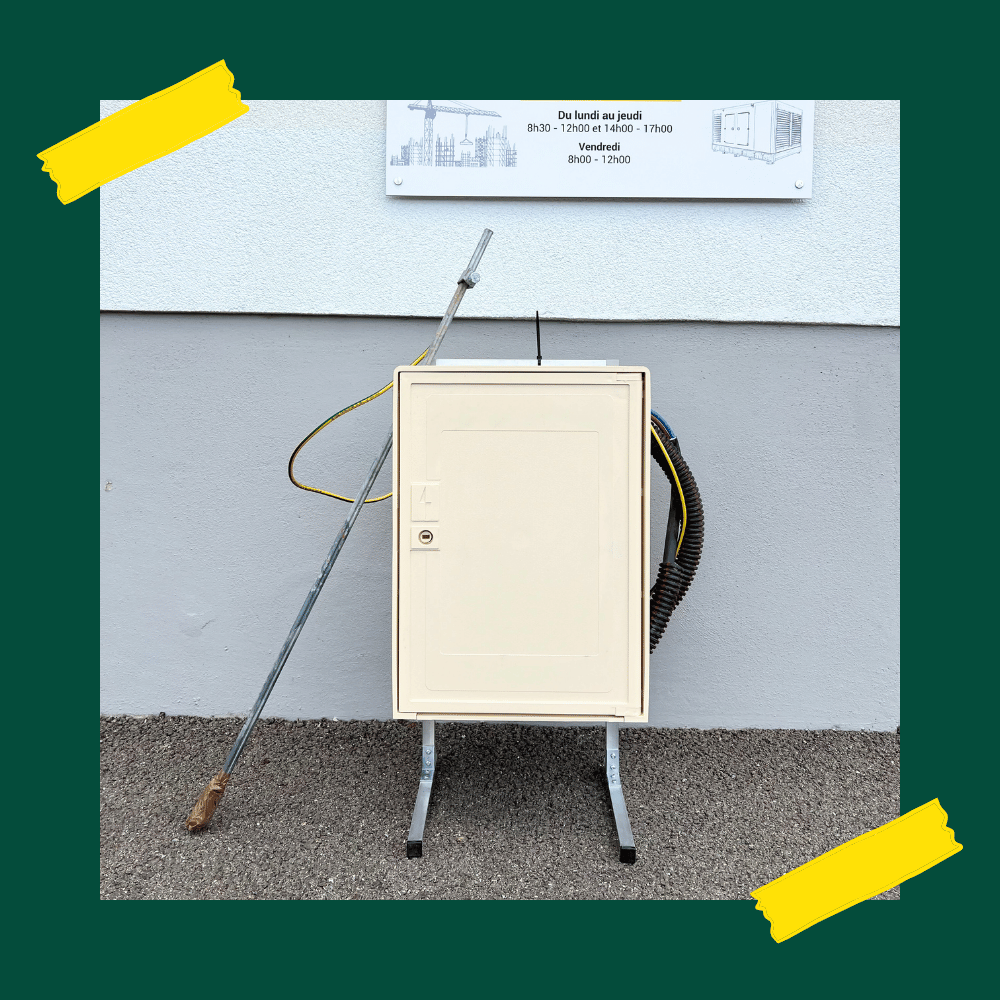 Compteur de chantier ENEDIS 3/6/9 KVA SOL - 2 PRISES