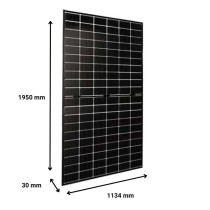 Dimensions panneau photovoltaïque 500Wc DUALSUN