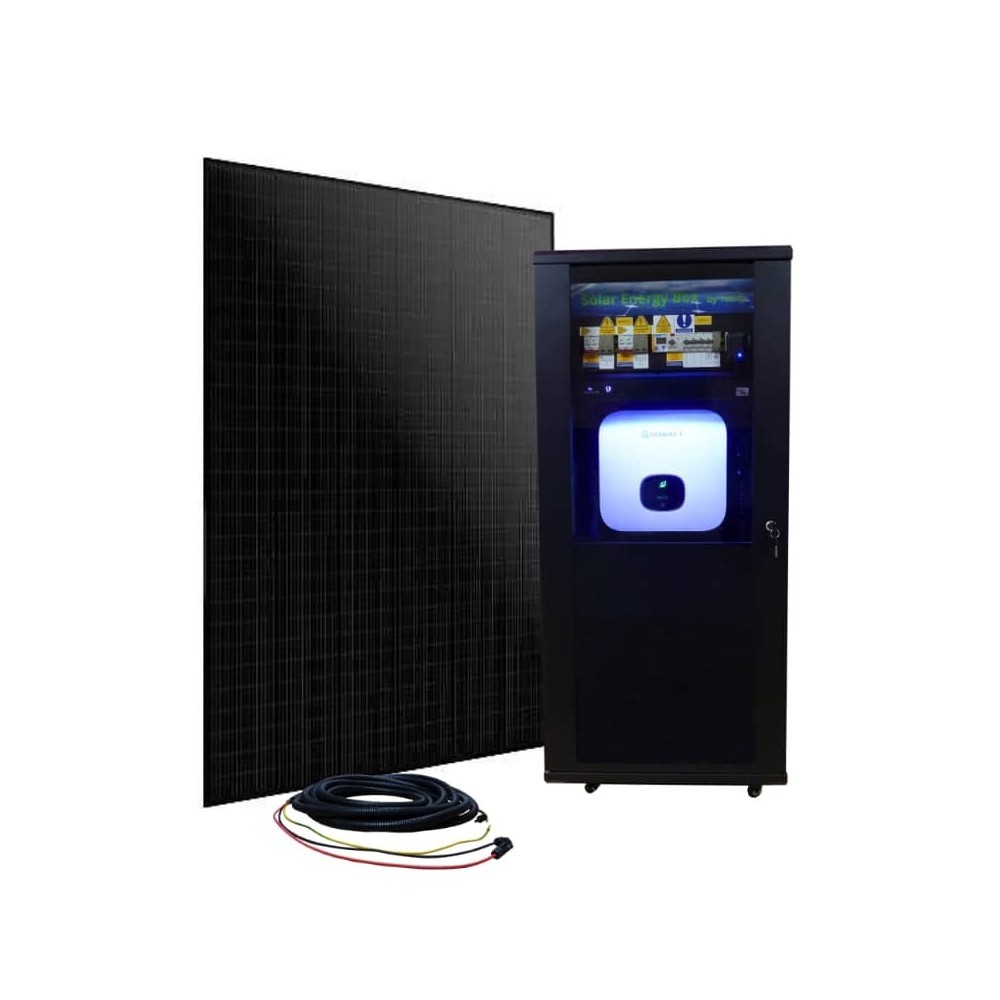 Kit Solar Energy Box M3000 avec panneaux solaires et connecteurs
