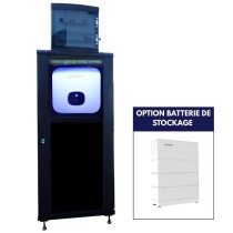 Installation solaire triphasée avec batterie optionnelle