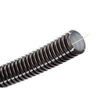 Gaine ICTA résistante Anti-UV noire 25 mm / au mètre