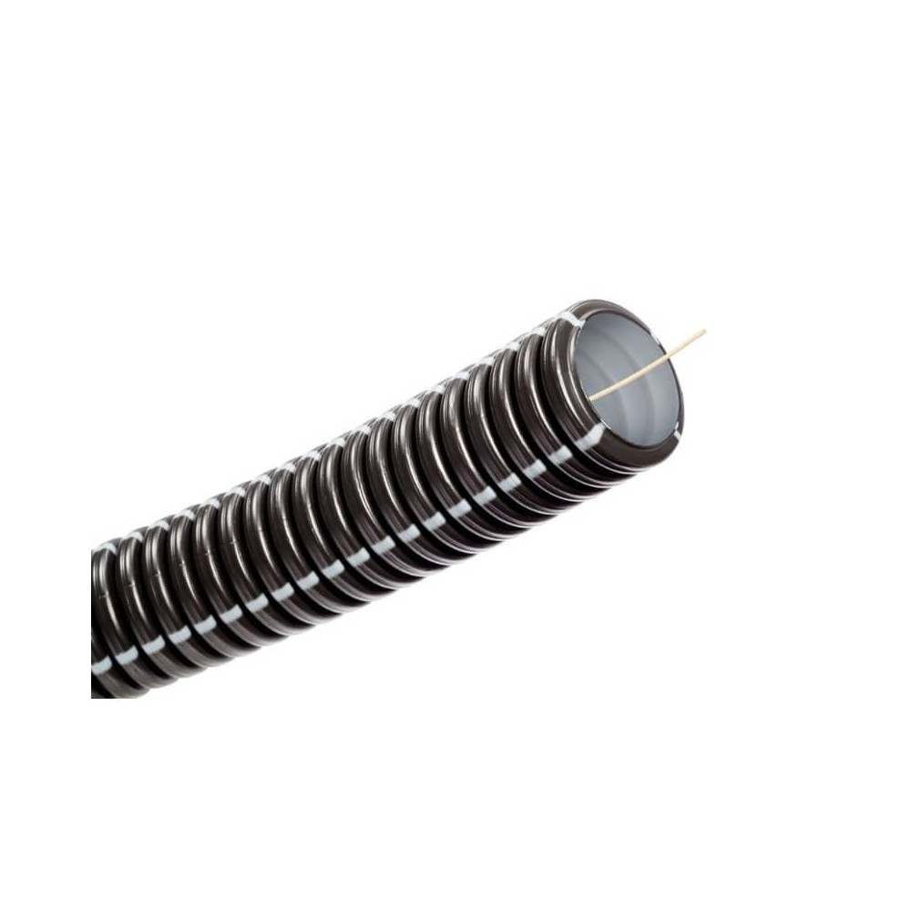 Gaine ICTA résistante Anti-UV noire 25 mm / au mètre