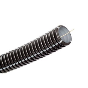 Gaine ICTA résistante Anti-UV noire 25 mm / au mètre