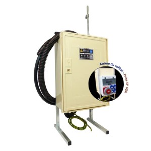 Coffret de chantier triphasé 18/36 kW avec prise 63A pour branchement souterrain ou aérien