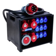 Coffret électrique événementiel triphasé 400v avec prise 63A