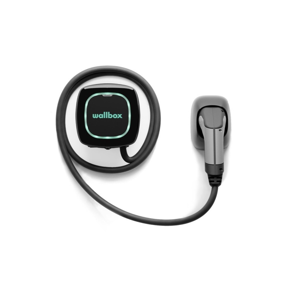 Borne de recharge Wallbox - Pulsar Plus 22 kW Noire 5M - IP54 - IK0...